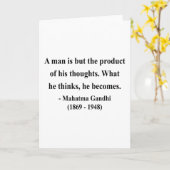 Gandhiの引用文8a カード (黄色い花)