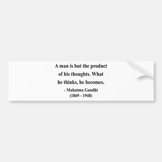 Gandhiの引用文8a バンパーステッカー (正面)