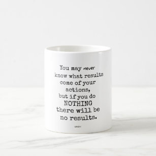Gandhiの引用文 コーヒーマグカップ