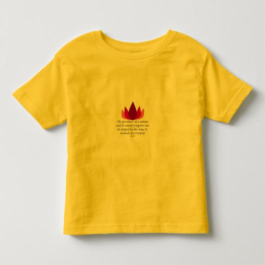 Gandhiの引用文 トドラーTシャツ (正面)