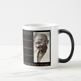 Gandhiの引用文 モーフィングマグカップ
