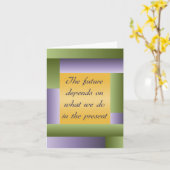 Gandhiの感動的な引用文Notecard -あなた専有物を加えて下さい カード (黄色い花)