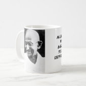 Gandhiの間違いは理由によってbecometruth… コーヒーマグカップ (正面左)