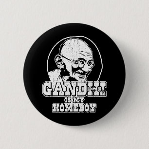 Gandhiは私の同郷人です 缶バッジ
