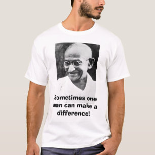Gandhiは、時々1人違いを生じることができます! Tシャツ