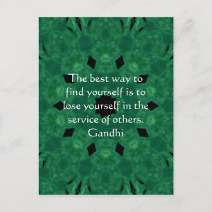 Gandhi感動的引用文について救済 ポストカード
