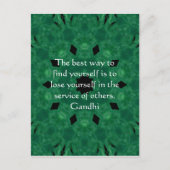 Gandhi感動的引用文について救済 ポストカード (正面)