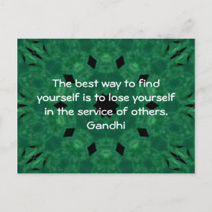 Gandhi感動的引用文について救済 ポストカード