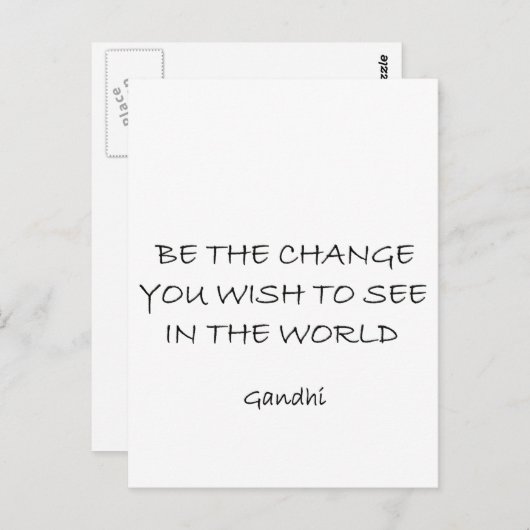 gandhi ポストカード (正面/裏面)