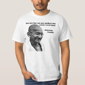 Gandhi: 目のための目 tシャツ