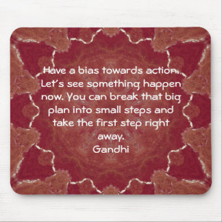 Gandhi Wisdom Quotationアクションことわざ マウスパッド