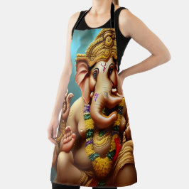 Ganeshが自撮り エプロン