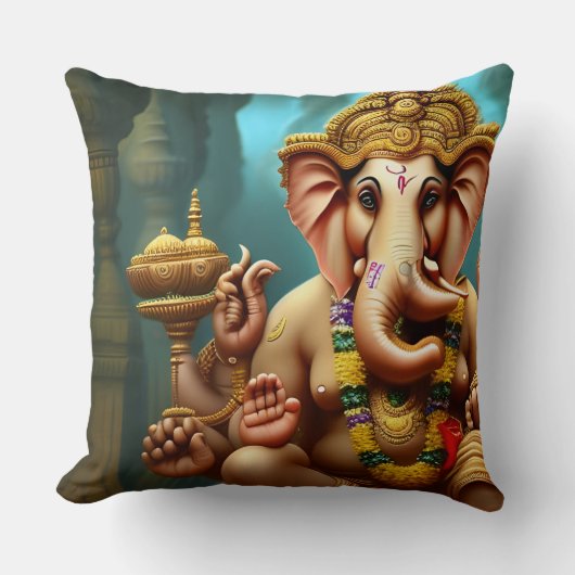 Ganeshが自撮り クッション (正面)