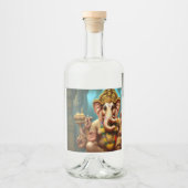 Ganeshが自撮り リキュールボトルラベル (正面)