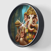 Ganeshが自撮り 壁時計 (傾斜)