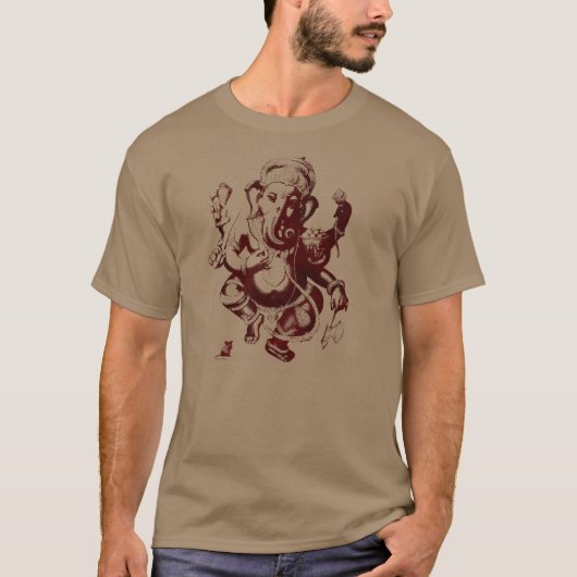ganeshのあずき色 tシャツ (正面)