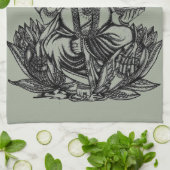 Ganeshのイラストレーション キッチンタオル (折り畳み)