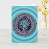 Ganeshのダンサー カード (黄色い花)