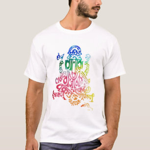 Ganeshの信念の水彩画のTシャツ Tシャツ