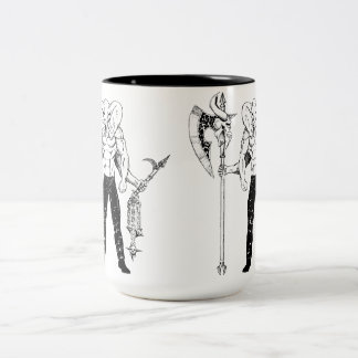 Ganeshの戦士のコーヒー・マグ ツートーンマグカップ