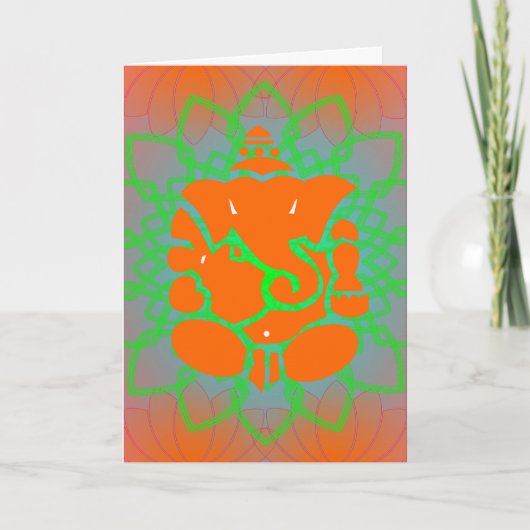 Ganeshの挨拶状 カード (正面)