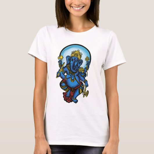 Ganeshの繁栄 Tシャツ (正面)