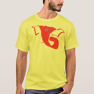 Ganeshの黄色い抽象芸術 Tシャツ