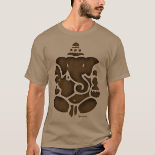 Ganeshブラウン Tシャツ