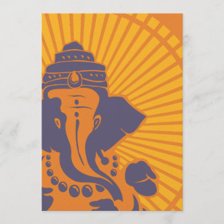 Ganesh主のブライダルシャワーの招待状 招待状