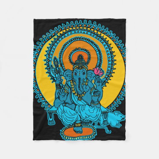 ganesh毛布 フリースブランケット (正面)
