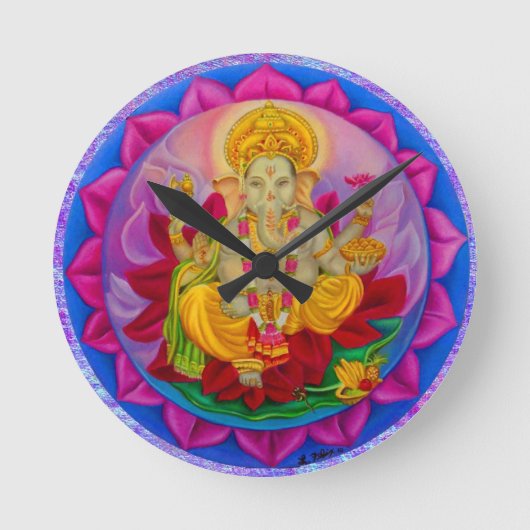 Ganesh ラウンド壁時計 (正面)
