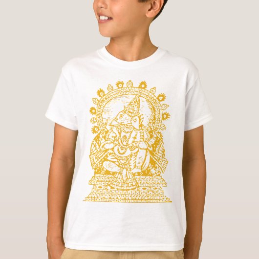 Ganesh: 成功の神 tシャツ (正面)