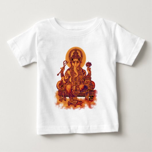 Ganesh -障害の除去剤 ベビーTシャツ (正面)