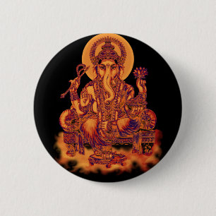 Ganesh -障害の除去剤 缶バッジ