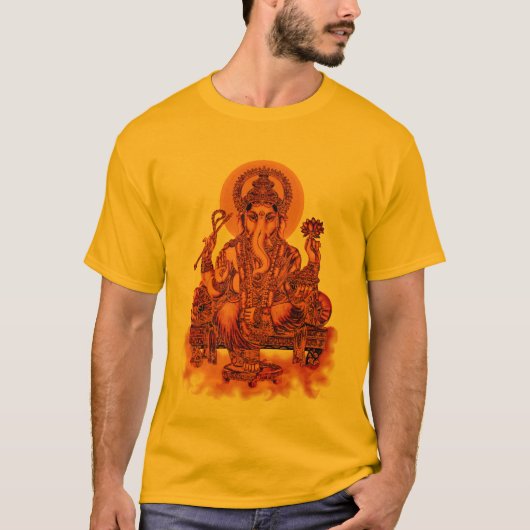Ganesh -障害の除去剤 tシャツ (正面)