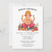 ganesh chaturthi Birthday Invitation 招待状 (正面)