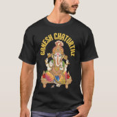 Ganesh Chaturthi  Hinduism Elephant God Tシャツ (正面)