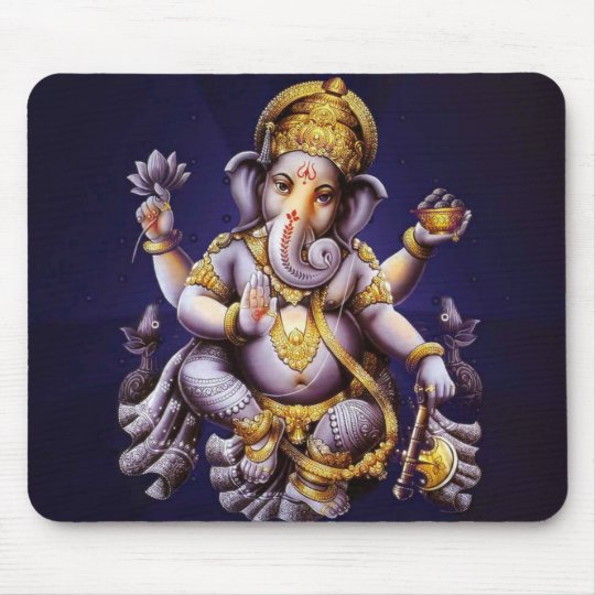 Ganesh Ganeshaヒンズー教のインドのアジアゾウの神 マウスパッド Zazzle Co Jp