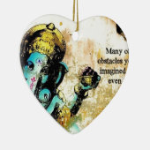 Ganesh Ganeshaヒンズー教のインドのアジアゾウの神 セラミックオーナメント (右)