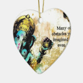 Ganesh Ganeshaヒンズー教のインドのアジアゾウの神 セラミックオーナメント (左)