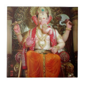 Ganesh Ganeshaヒンズー教のインドのアジアゾウの神 タイル (正面)