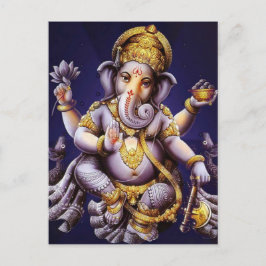 Ganesh Ganeshaヒンズー教のインドのアジアゾウの神 ポストカード