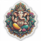 Ganesh / Ganesha / Ganpatiステッカーデカール シール (正面)
