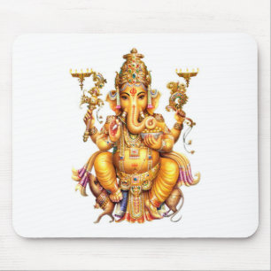 GANESH HINDU GOD主 マウスパッド
