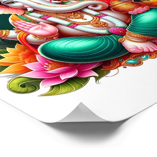 Ganesh jiポスター ポスター (角)