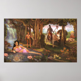 Ganesh Leela - Ganeshの前得に象の頭 ポスター