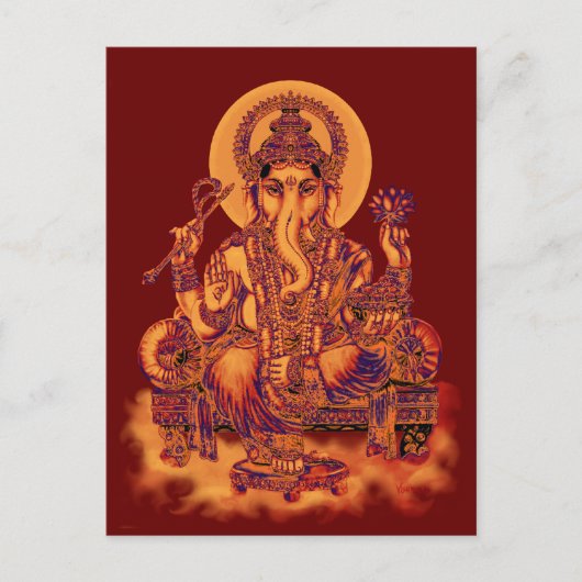 Ganesh - Remover of Obstacles ポストカード (正面)