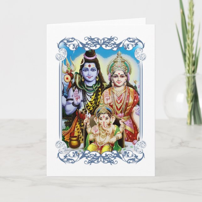 Ganesh, Shiva and Parvati, Lord Ganesha, Durga カード (正面)