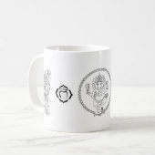 Ganeshaおよび女神のコーヒー・マグ コーヒーマグカップ (正面左)
