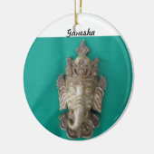Ganeshaの開始木のオーナメント セラミックオーナメント (左)